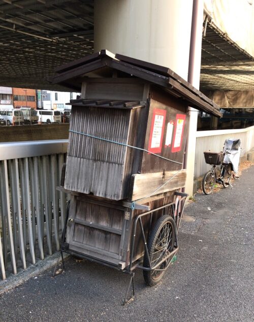 落ちていた屋台