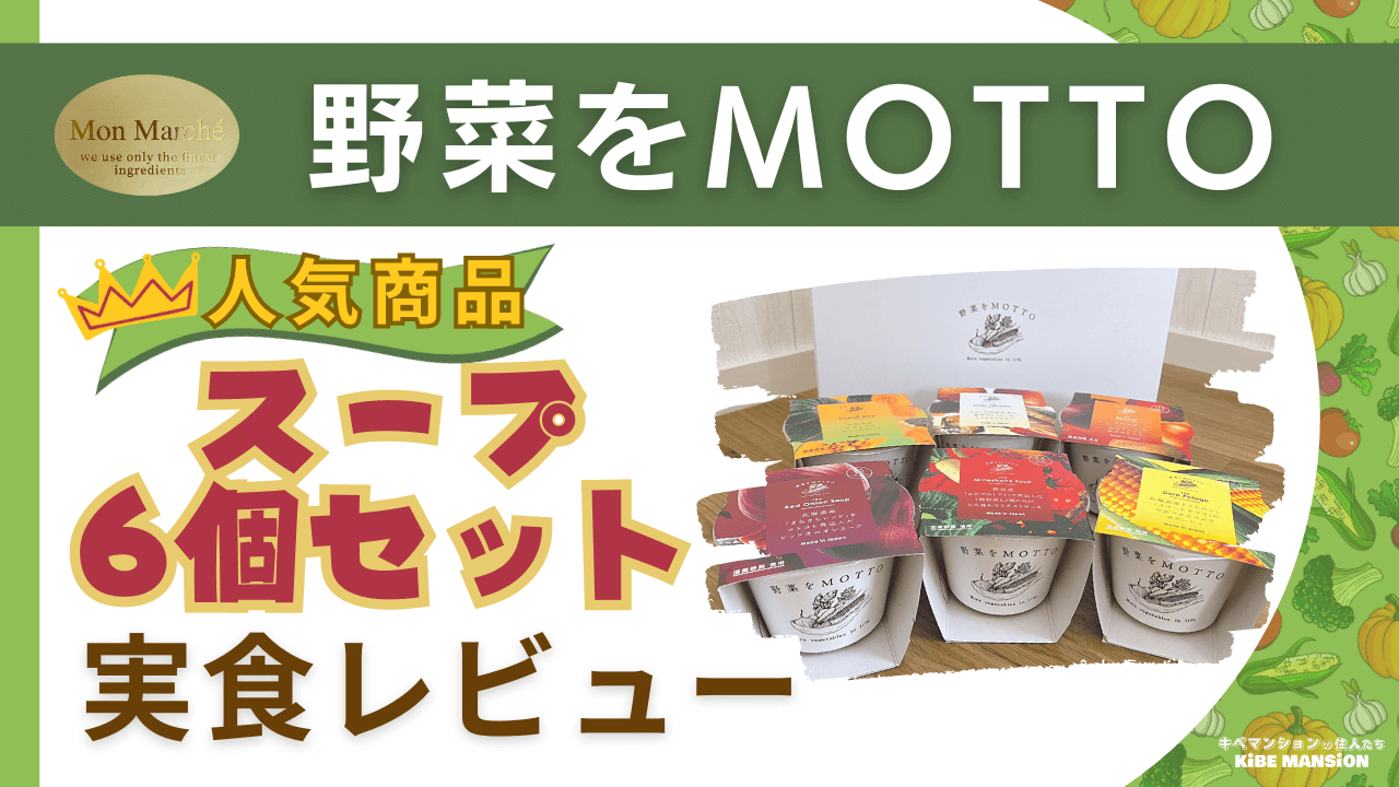 野菜をMOTTO6個セット実食レビュー