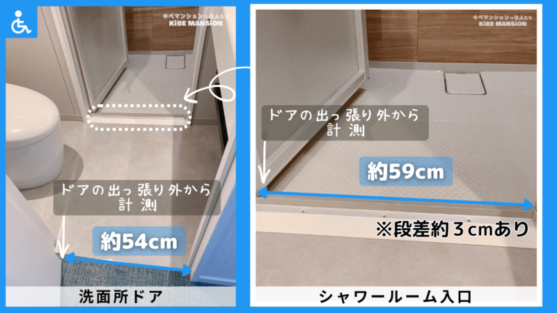 ホテルコメント横浜関内宿泊記_シャワールームバリアフリー情報