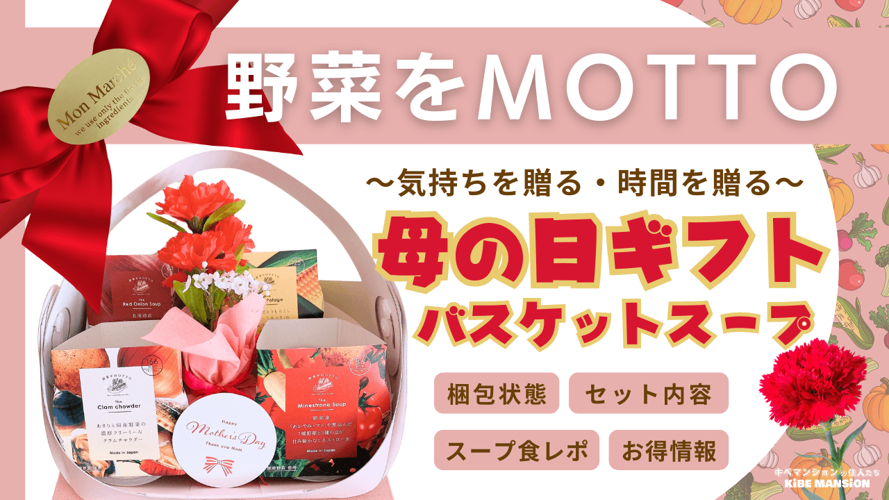 野菜をMOTTO母の日限定バスケットスープレビュー